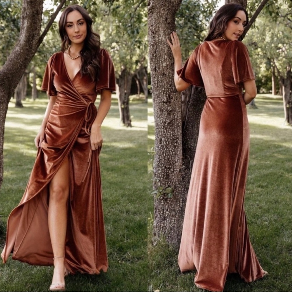 Velvet Wrap Dress